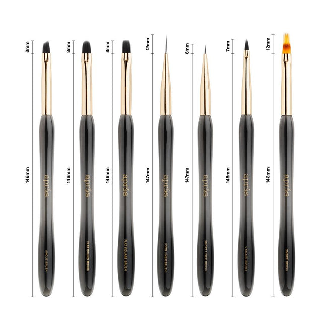 Apres - Art Brush Set - 7Pcs