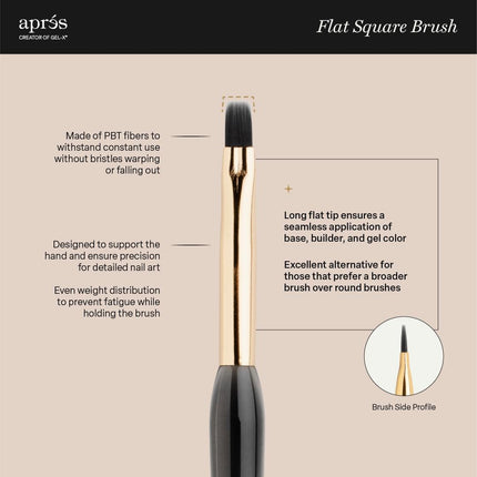 Apres - Flat Square Brush 8Mm