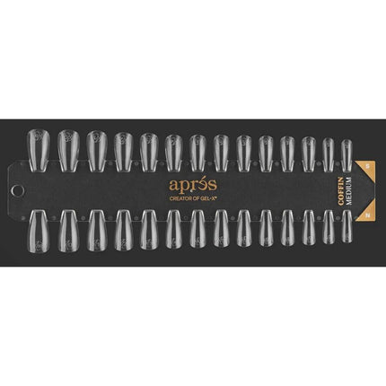 Apres - Gel-X Tip Swatch: Natural/Sculpted Coffin Medium