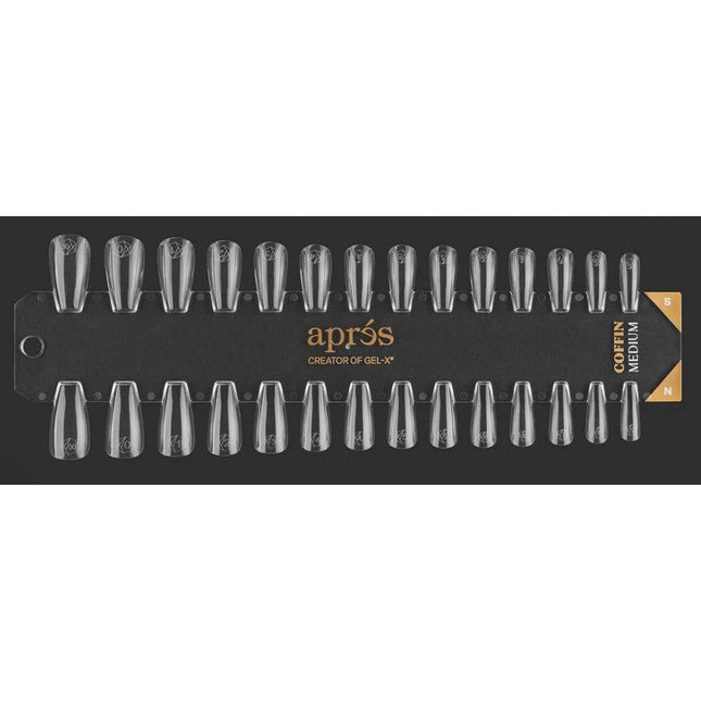 Apres - Gel-X Tip Swatch: Natural/Sculpted Coffin Medium