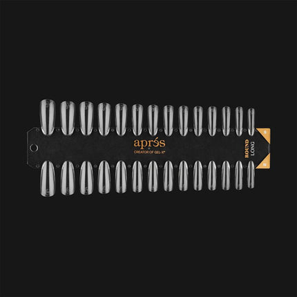 Apres - Gel-X Tip Swatch: Natural/Sculpted Round Long