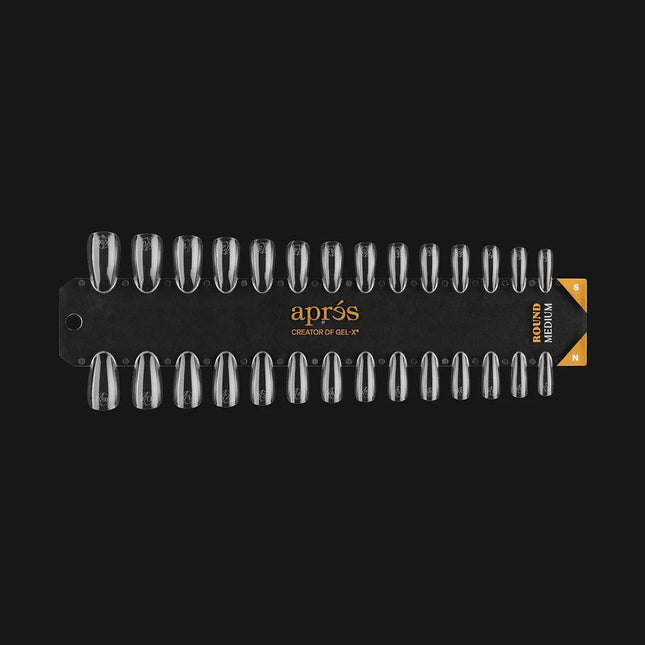 Apres - Gel-X Tip Swatch: Natural/Sculpted Round Medium