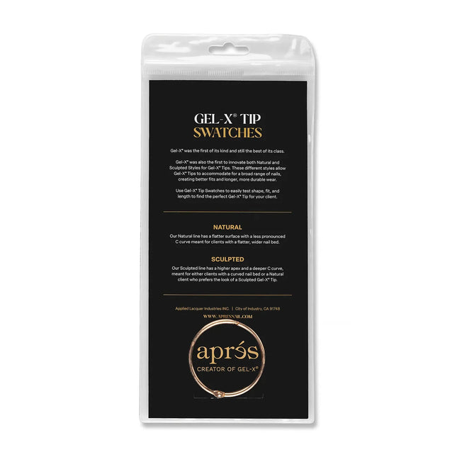 Apres - Gel-X Tip Swatch: Natural/Sculpted Round Medium