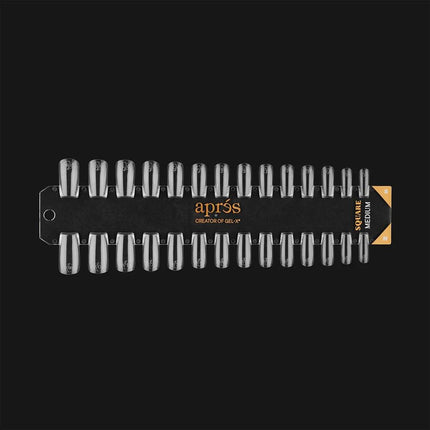 Apres - Gel-X Tip Swatch: Natural/Sculpted Square Medium