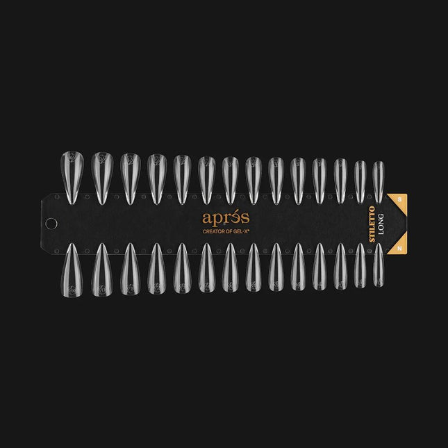 Apres - Gel-X Tip Swatch: Natural/Sculpted Stiletto Long