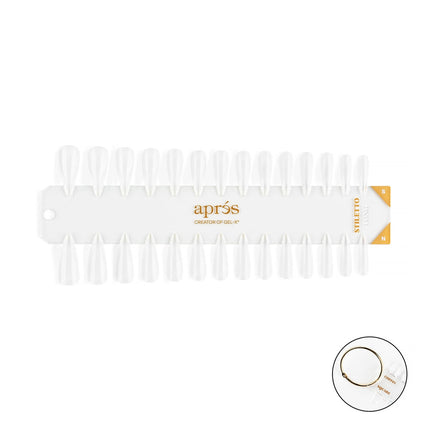 Apres - Gel-X Tip Swatch: Natural/Sculpted Stiletto Long