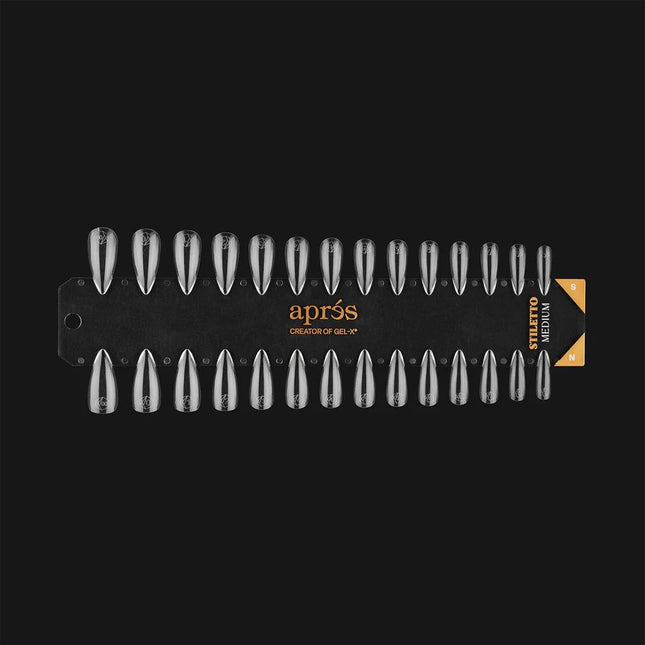 Apres - Gel-X Tip Swatch: Natural/Sculpted Stiletto Medium
