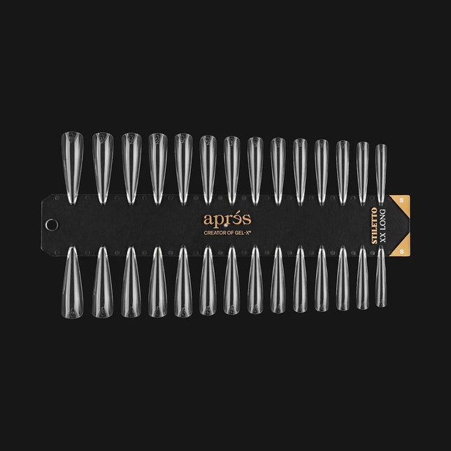 Apres - Gel-X Tip Swatch: Natural/Sculpted Stiletto Xx Long