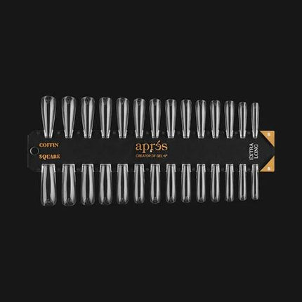 Apres - Gel-X Tip Swatch: Sculpted Coffin/Square Extra Long