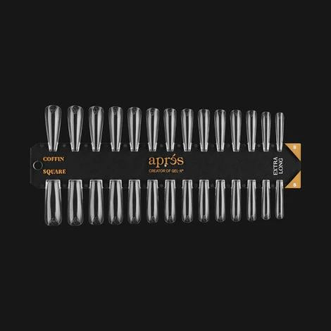 Apres - Gel-X Tip Swatch: Sculpted Coffin/Square Extra Long