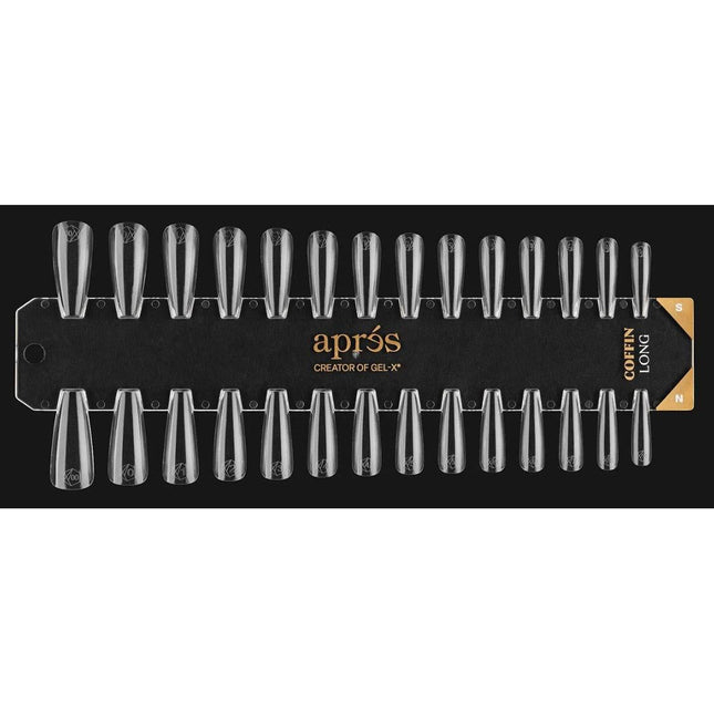 Apres - Gel-X® Nail Tip Swatch Natural/ Sculpted Coffin Long