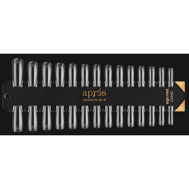 Apres - Gel-X® Nail Tip Swatch Natural/ Sculpted Square Long