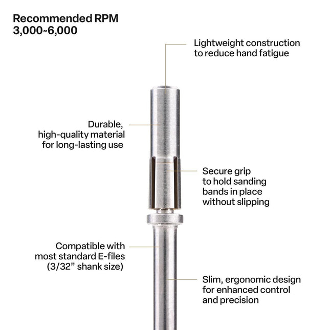 Apres - Slim Sanding Band Mandrel Bit