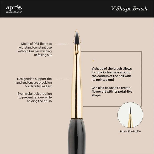 Apres - V-Shape Brush 7Mm