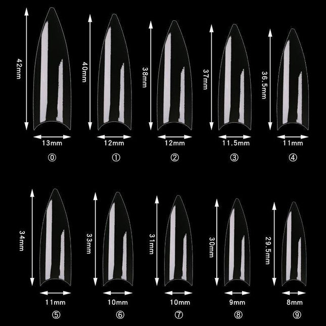 Cre8tion - 14 Special Shapes Nail Tips (500/ 600pcs)