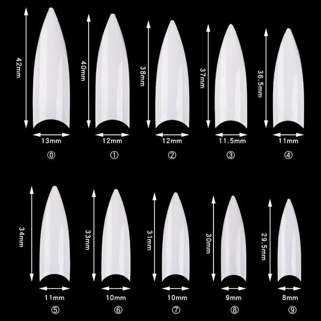 Cre8tion - 14 Special Shapes Nail Tips (500/ 600pcs)