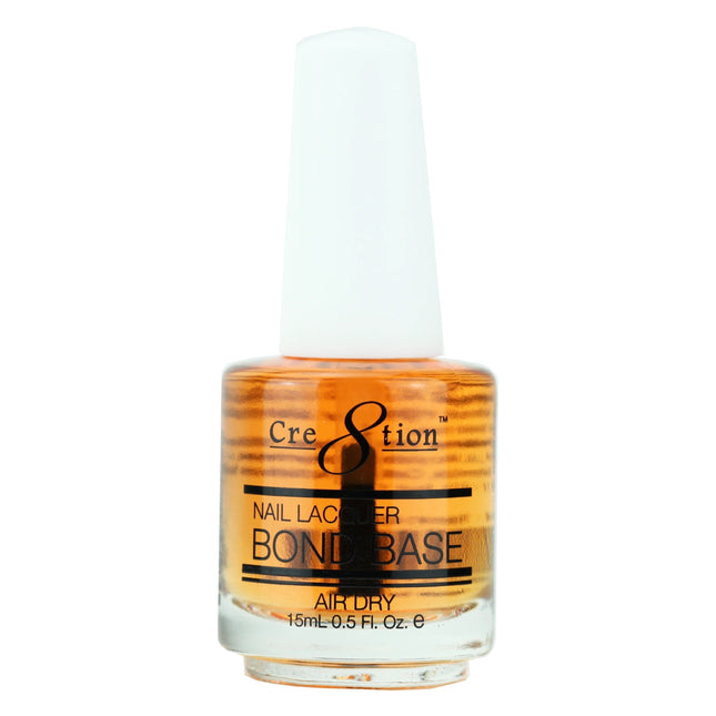 Cre8tion - Lacquer Base, Top, Super White, Black (15ml)