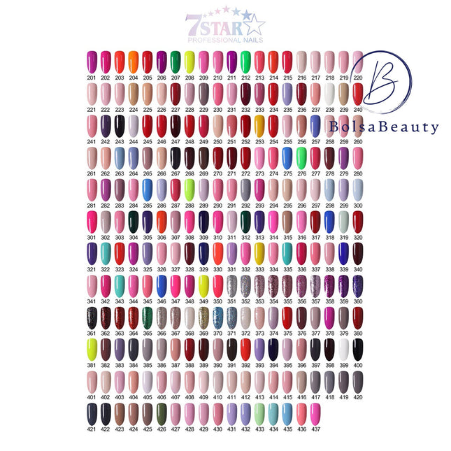 7 Star - Gel & Lacquer & Dip Trio (#401 - #419)