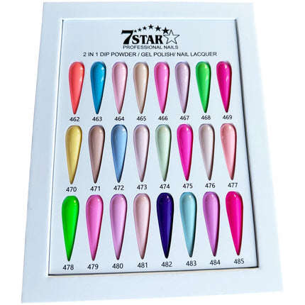 7 Star - Gel & Lacquer & Dip Trio (#462 - #485) - NEW 2024