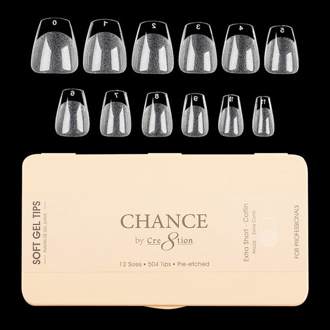 Chance - Coffin Soft Tips Box 600pcs (XS, S, M, L, XL)
