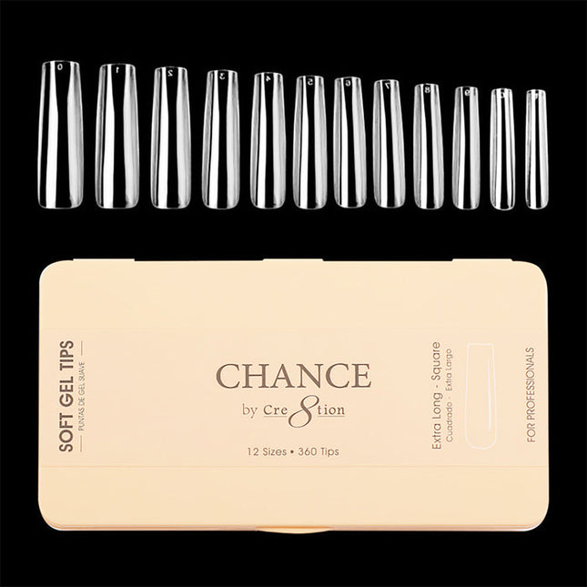 Chance - Square Soft Tips Box 600pcs (XS, S, M, L, XL)