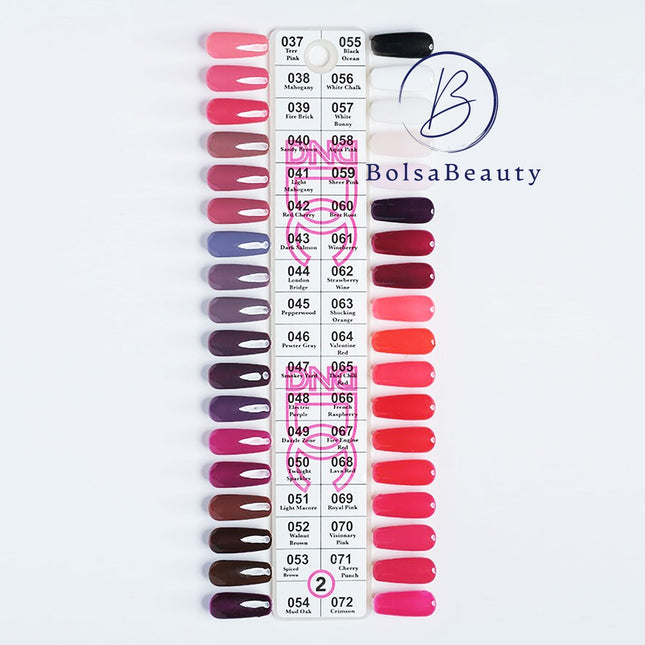 DND - DC Colors Sample Chart (#01 - #15)