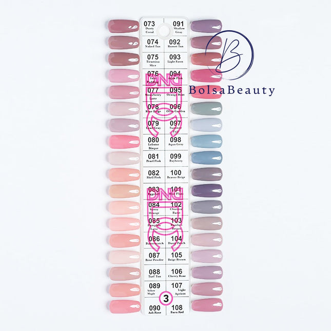 DND - DC Colors Sample Chart (#01 - #15)