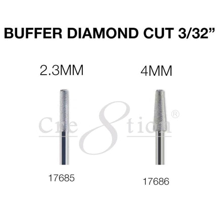 Cre8tion - Buffer Diamond Cut Nail Filling Bit - 3/32