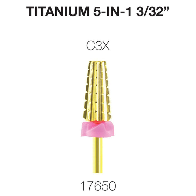 Cre8tion - Titanium 5 in 1 Nail Filing Bit 3/32