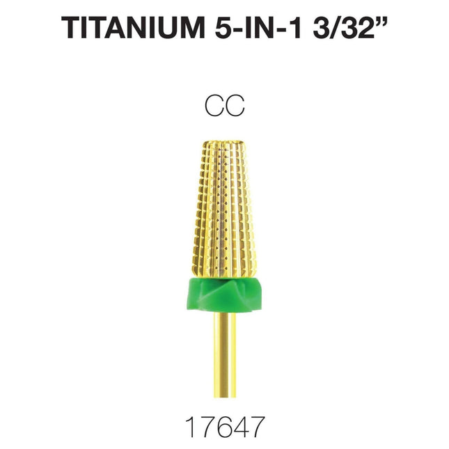 Cre8tion - Titanium 5 in 1 Nail Filing Bit 3/32