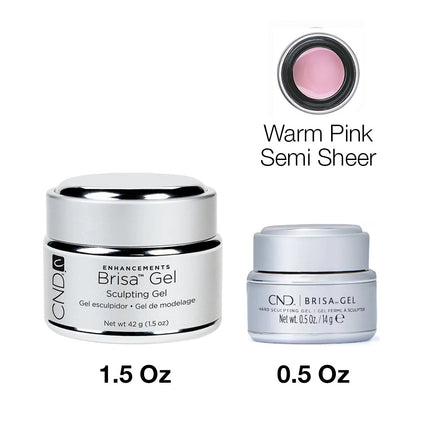 CND Brisa Sculpting Gel - Warm Pink - Semi - sheer