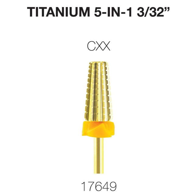 Cre8tion - Titanium 5 in 1 Nail Filing Bit 3/32