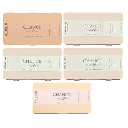 Chance - Coffin Soft Tips Box 600pcs (XS, S, M, L, XL)