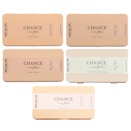 Chance - Stiletto Soft Tips Box 600pcs (XS, S, M, L, XL)