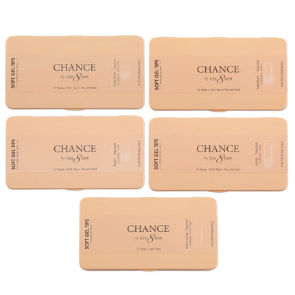 Chance - Square Soft Tips Box 600pcs (XS, S, M, L, XL)