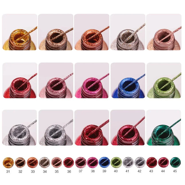 Cre8tion - Detail Nail Art Gel - Full Set 93 Colors (#01 - #93)