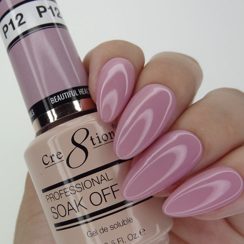 Cre8tion - French Pink Gel Colors (#P01 - P28, #W1 - W4)