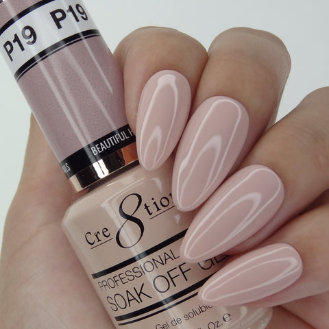 Cre8tion - French Pink Gel Colors (#P01 - P28, #W1 - W4)