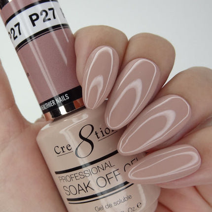Cre8tion - French Pink Gel Colors (#P01 - P28, #W1 - W4)