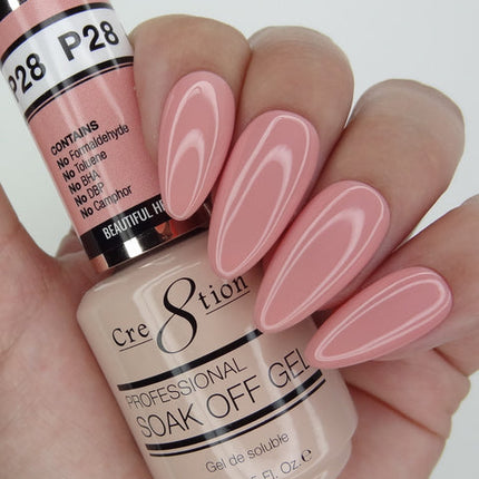 Cre8tion - French Pink Gel Colors (#P01 - P28, #W1 - W4)