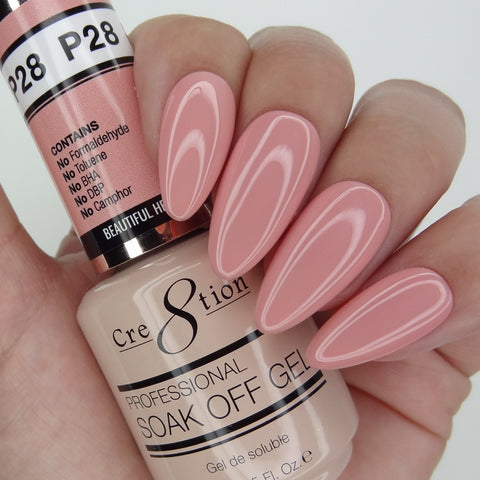 Cre8tion - French Pink Gel Colors (#P01 - P28, #W1 - W4)