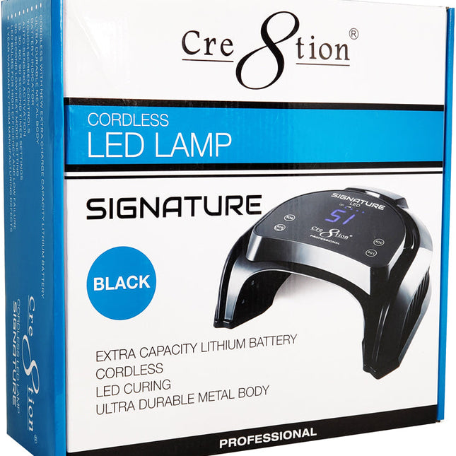 Cre8tion - Signature Cordless LED UV Lamp (Black/ White)