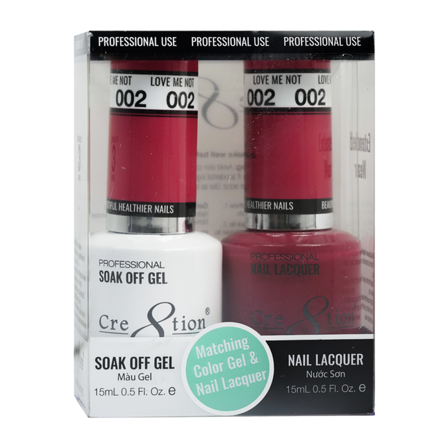 Cre8tion - Gel & Lacquer Solid Duo (#01 - #50)