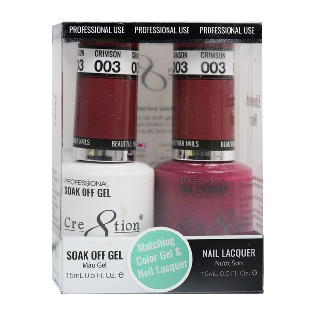 Cre8tion - Gel & Lacquer Solid Duo (#01 - #50)