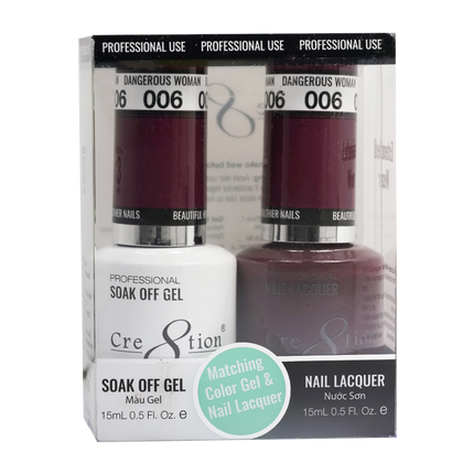 Cre8tion - Gel & Lacquer Solid Duo (#01 - #50)