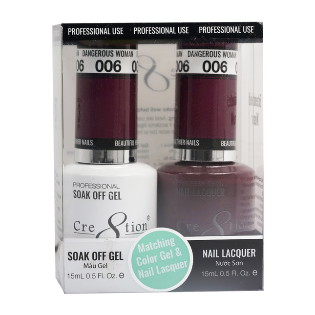 Cre8tion - Gel & Lacquer Solid Duo (#01 - #50)