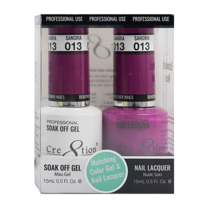 Cre8tion - Gel & Lacquer Solid Duo (#01 - #50)