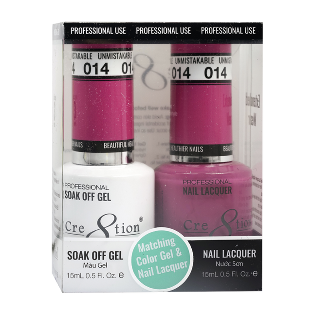 Cre8tion - Gel & Lacquer Solid Duo (#01 - #50)