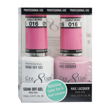 Cre8tion - Gel & Lacquer Solid Duo (#01 - #50)