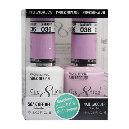 Cre8tion - Gel & Lacquer Solid Duo (#01 - #50)